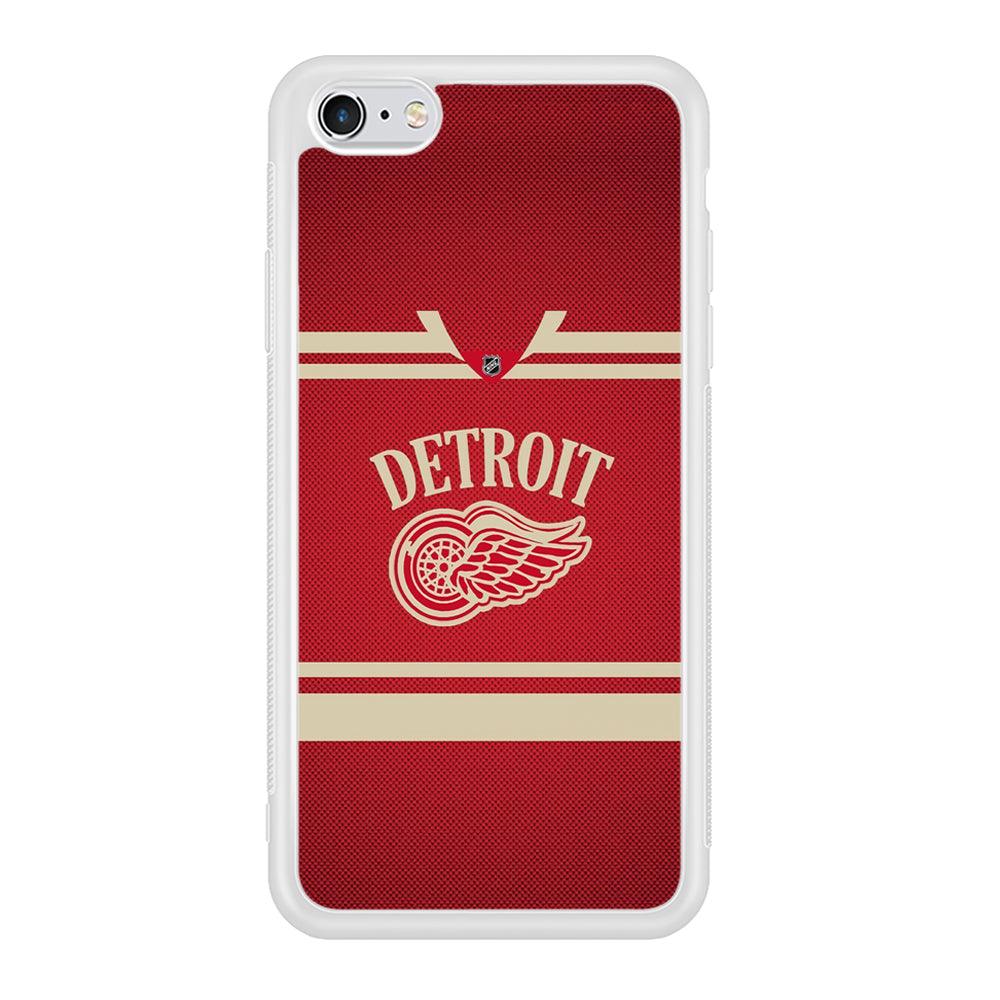 Hockey Detroit Red Wings NHL 002 iPhone 6 | 6s Case-Phone Case-Rubber White (2D Case)-Altracase