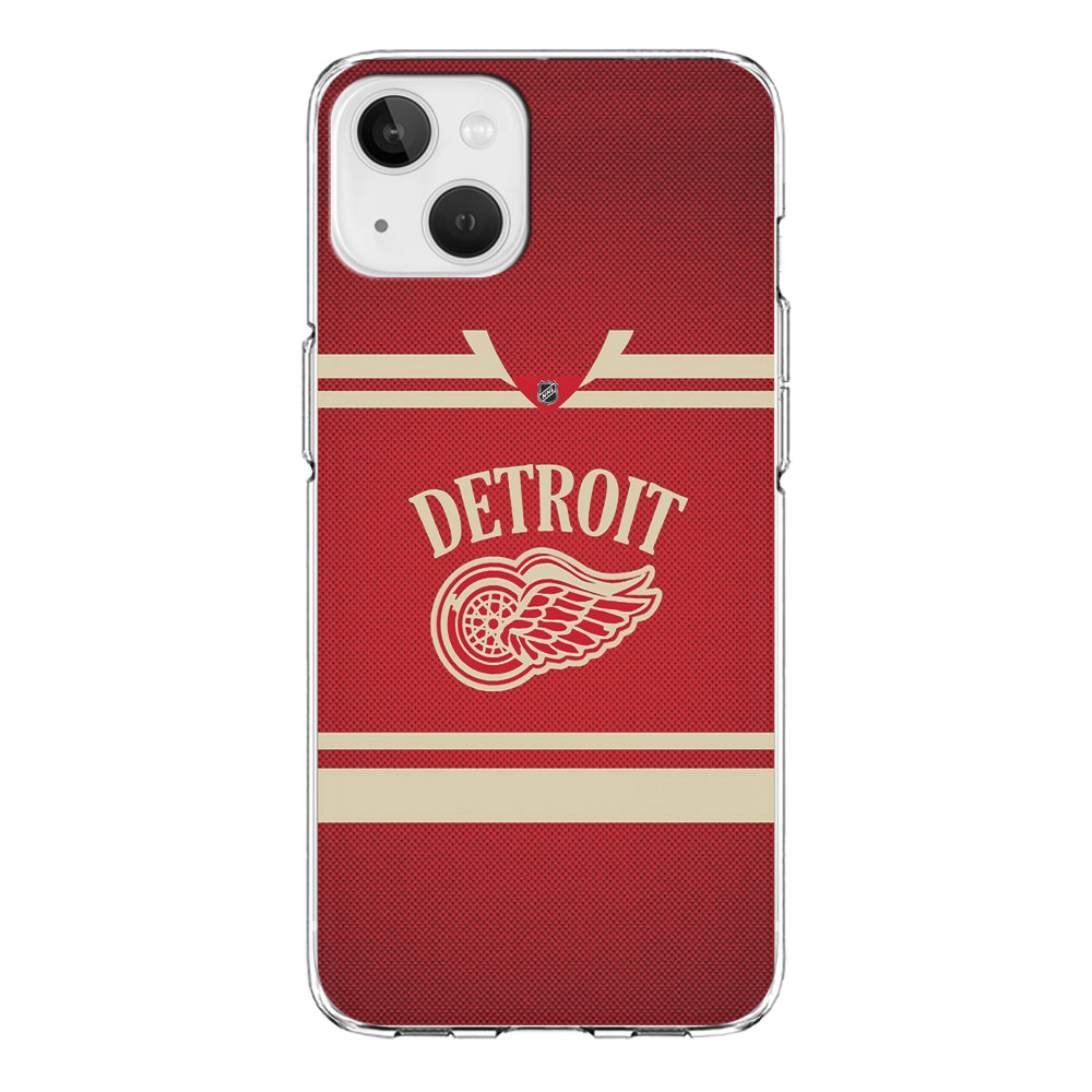 Hockey Detroit Red Wings NHL 002 iPhone 13 Mini Case-Phone Case-Clear Soft Case-Altracase