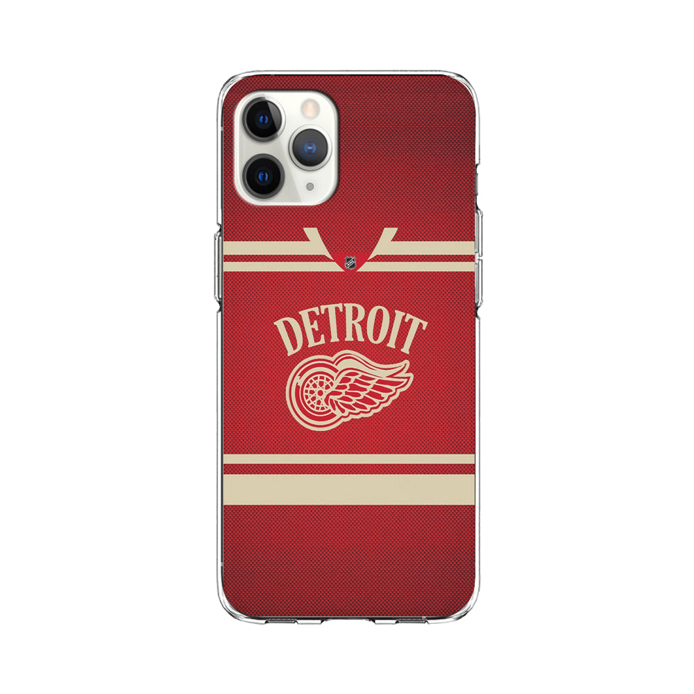 Hockey Detroit Red Wings NHL 002 iPhone 11 Pro Case-Phone Case-Clear Soft Case-Altracase