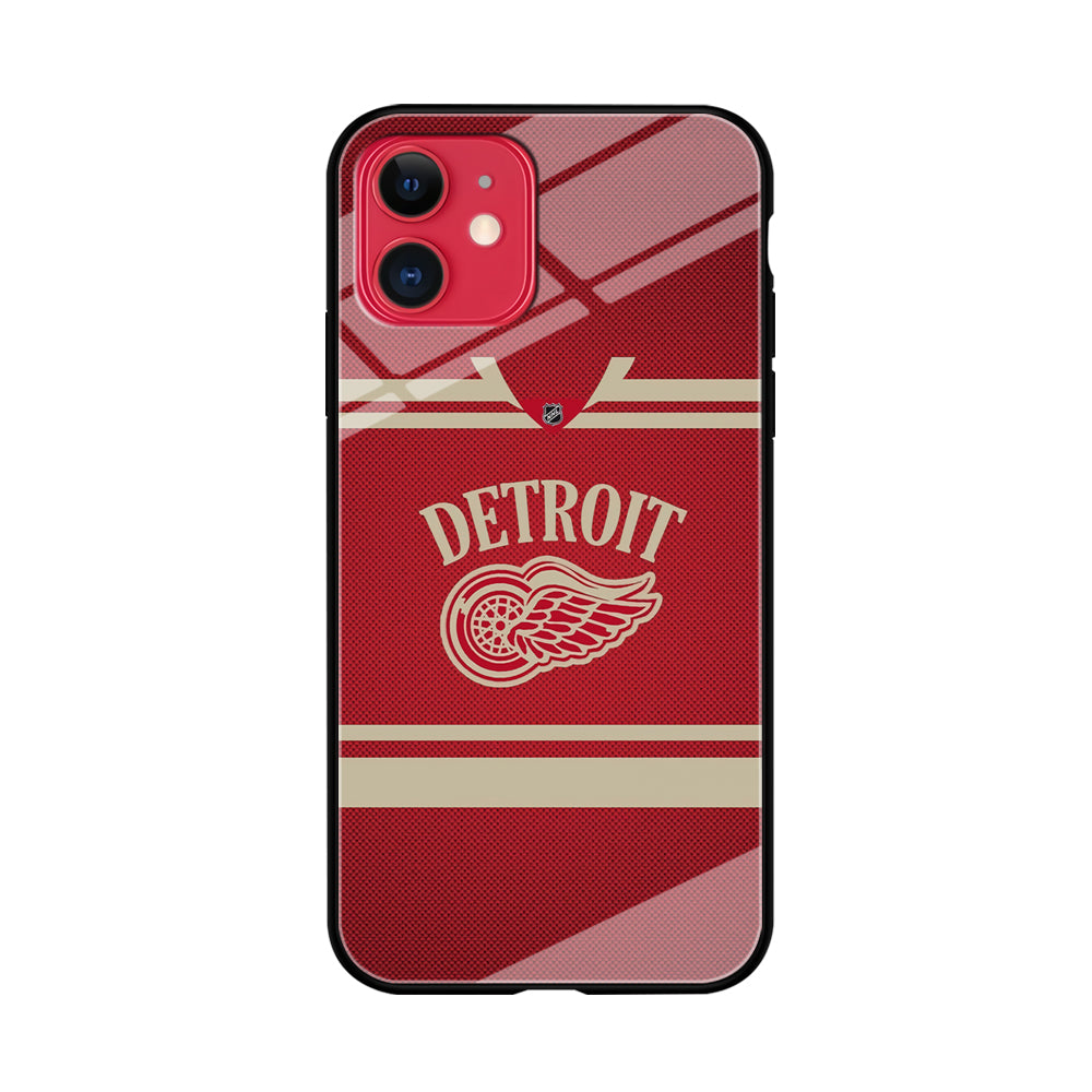 Hockey Detroit Red Wings NHL 002 iPhone 11 Case-Phone Case-Tempered Glass Case-Altracase