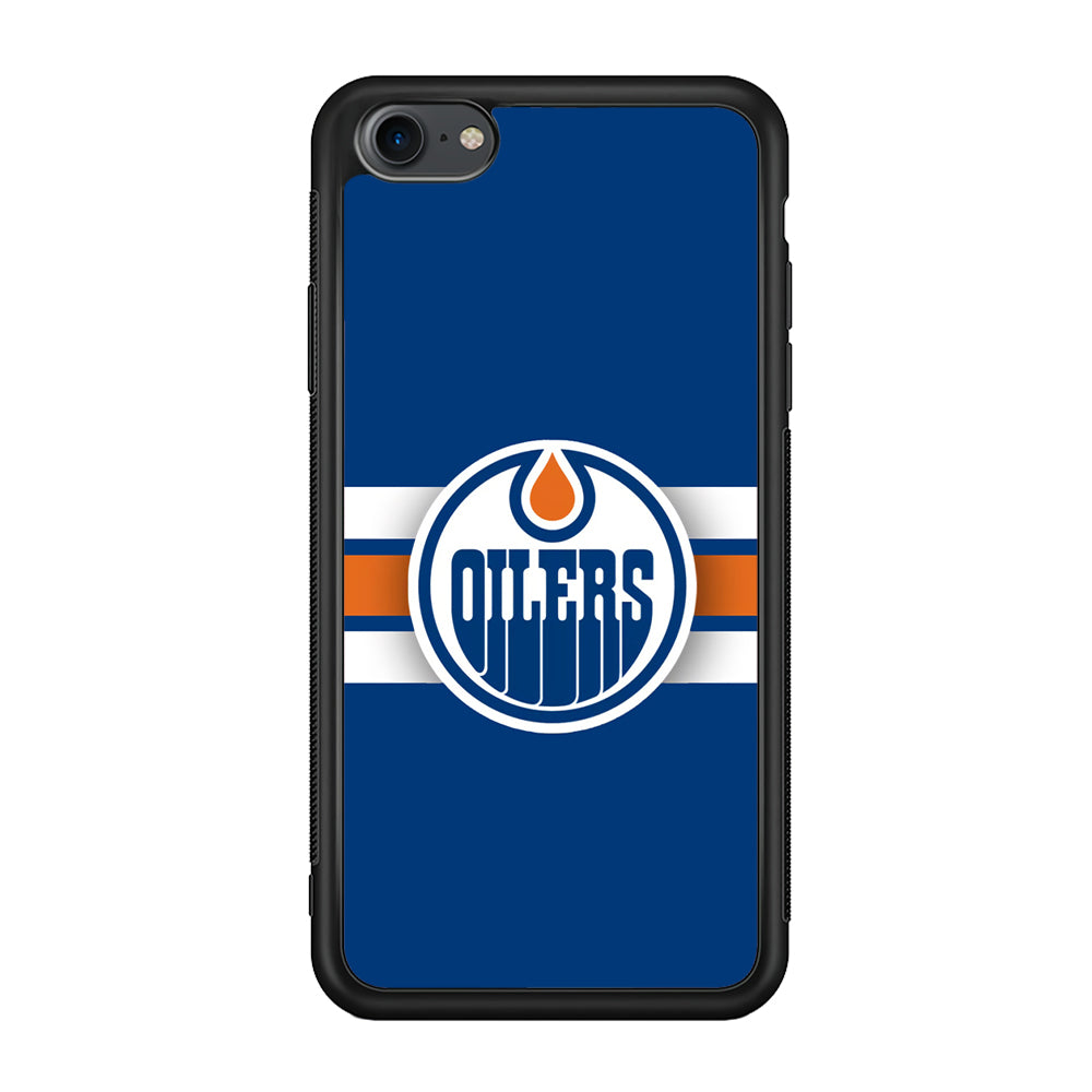 Hockey Edmonton Oilers NHL 001 iPhone 7 Case-Phone Case-Rubber Black (2D Case)-Altracase