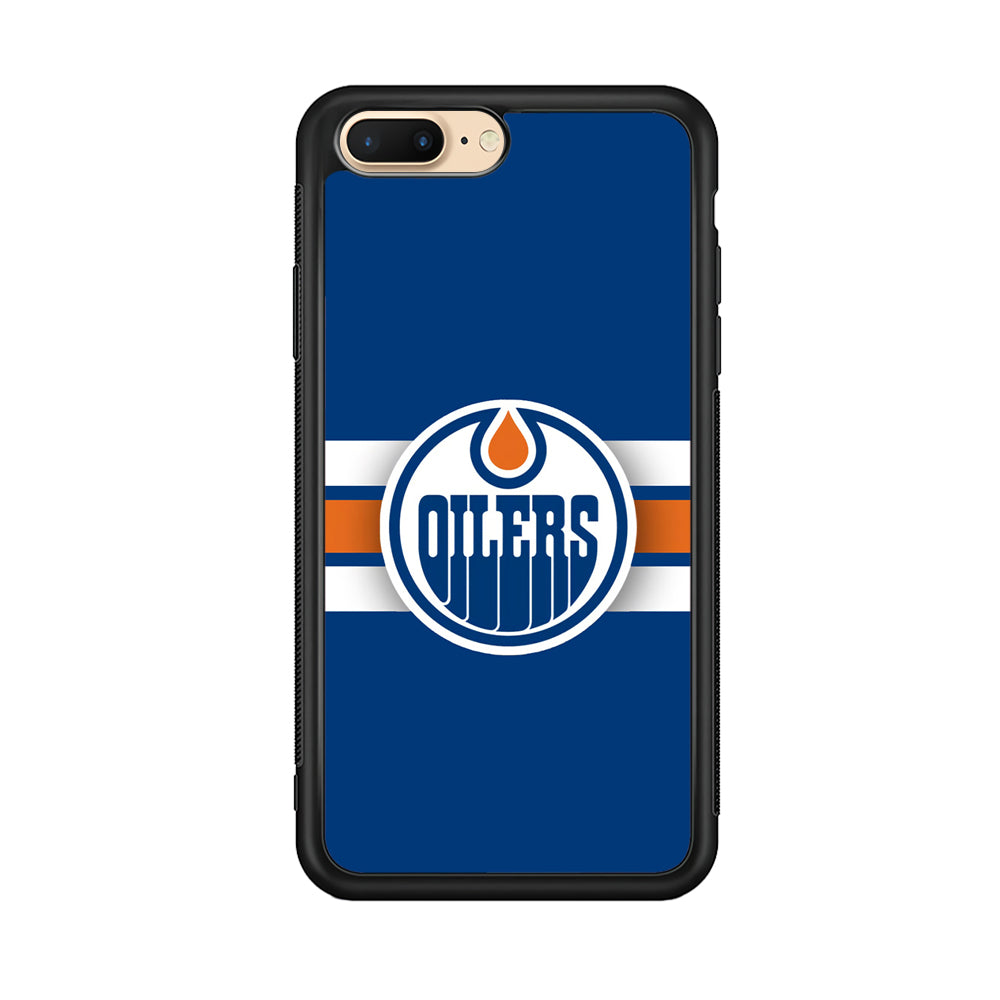 Hockey Edmonton Oilers NHL 001 iPhone 8 Plus Case-Phone Case-Rubber Black (2D Case)-Altracase