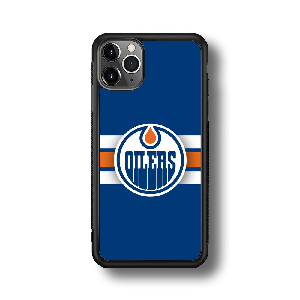 Hockey Edmonton Oilers NHL 001 iPhone 11 Pro Case-Phone Case-Rubber Black (2D Case)-Altracase