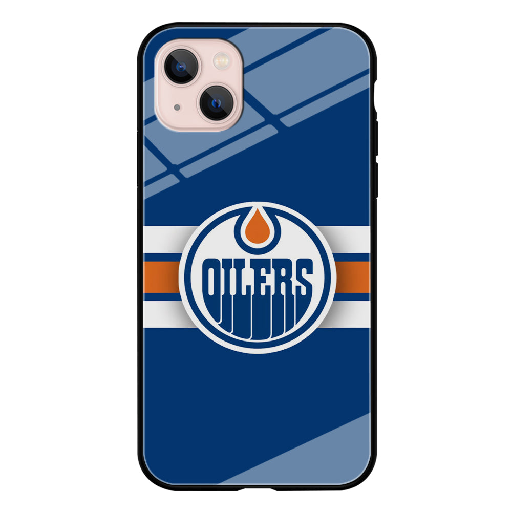 Hockey Edmonton Oilers NHL 001 iPhone 13 Mini Case-Phone Case-Tempered Glass Case-Altracase