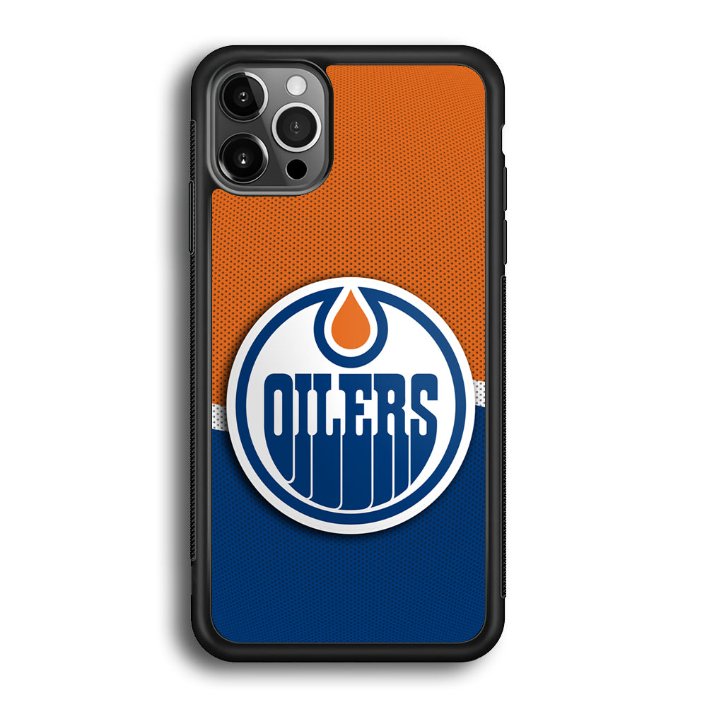 Hockey Edmonton Oilers NHL 002 iPhone 12 Pro Max Case-Phone Case-Rubber Black (2D Case)-Altracase