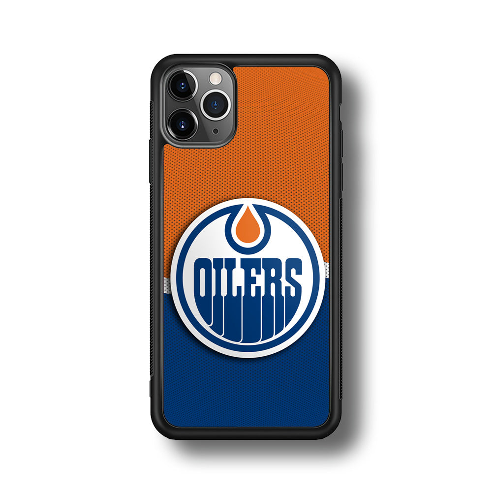 Hockey Edmonton Oilers NHL 002 iPhone 11 Pro Max Case-Phone Case-Rubber Black (2D Case)-Altracase