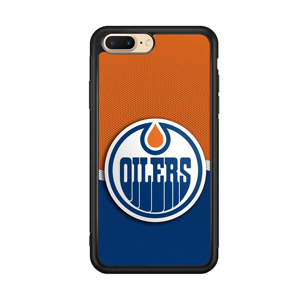Hockey Edmonton Oilers NHL 002 iPhone 7 Plus Case-Phone Case-Rubber Black (2D Case)-Altracase