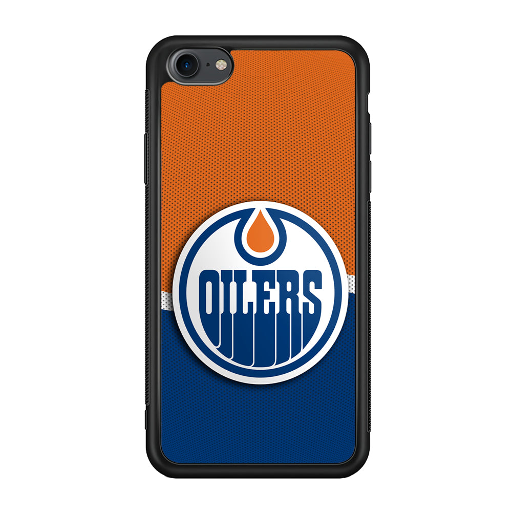 Hockey Edmonton Oilers NHL 002 iPhone 7 Case-Phone Case-Rubber Black (2D Case)-Altracase