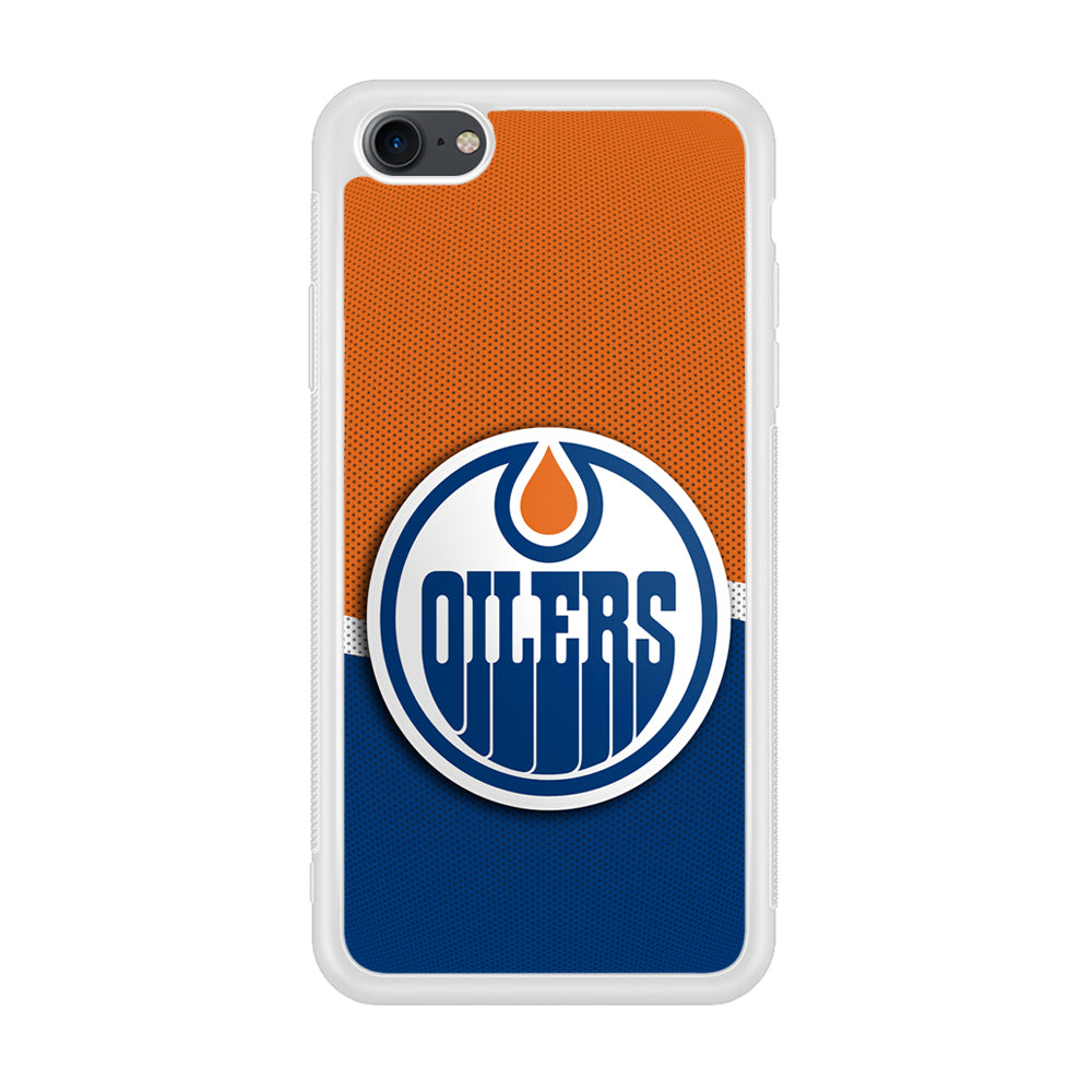 Hockey Edmonton Oilers NHL 002 iPhone 7 Case-Phone Case-Rubber White (2D Case)-Altracase
