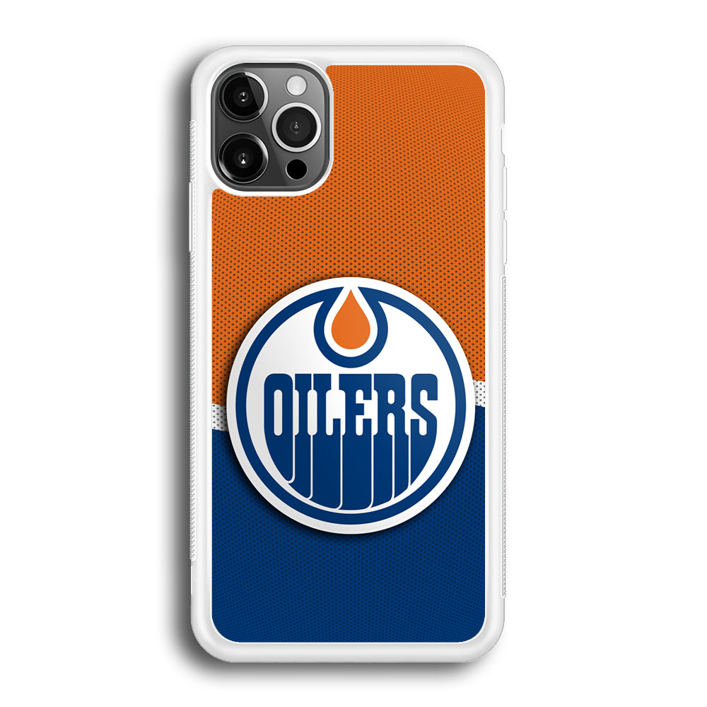 Hockey Edmonton Oilers NHL 002 iPhone 12 Pro Max Case-Phone Case-Rubber White (2D Case)-Altracase