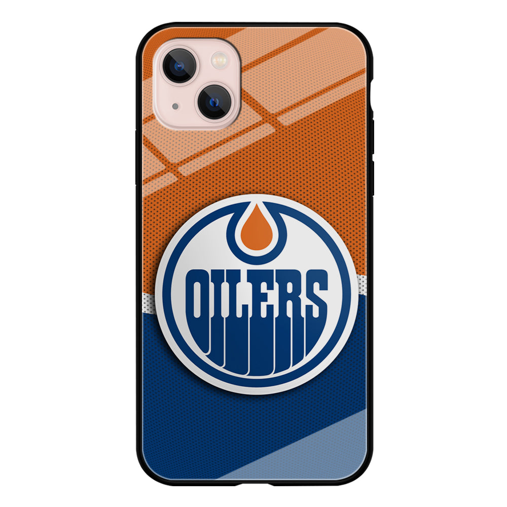 Hockey Edmonton Oilers NHL 002 iPhone 13 Mini Case-Phone Case-Tempered Glass Case-Altracase