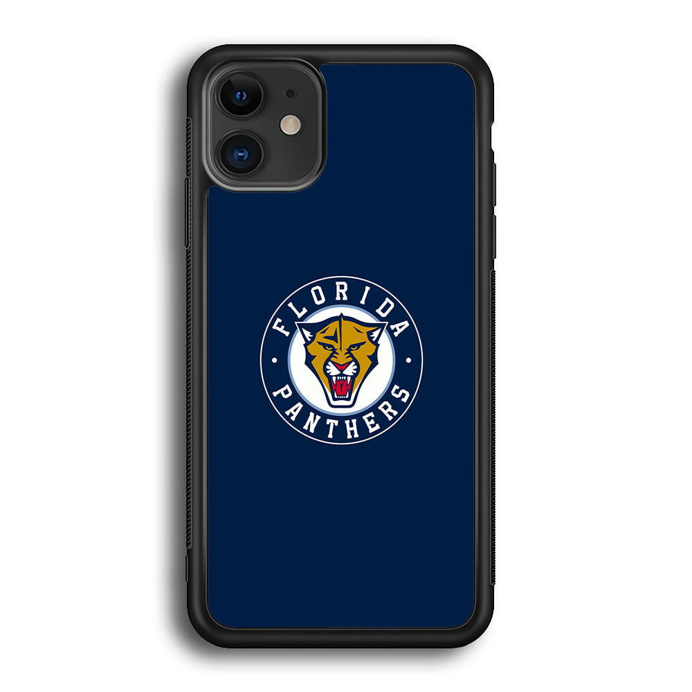 Hockey Florida Panthers NHL 001 iPhone 12 Case-Phone Case-Rubber Black (2D Case)-Altracase