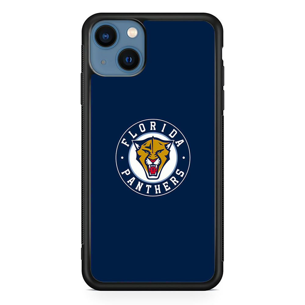 Hockey Florida Panthers NHL 001 iPhone 13 Mini Case-Phone Case-Rubber Black (2D Case)-Altracase