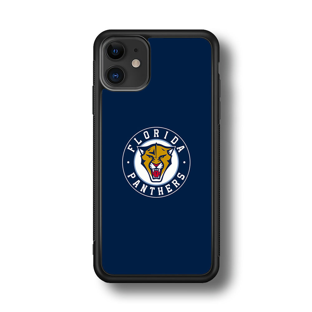 Hockey Florida Panthers NHL 001 iPhone 11 Case-Phone Case-Rubber Black (2D Case)-Altracase