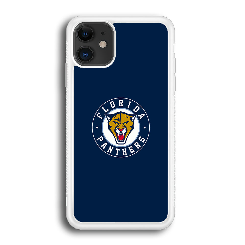 Hockey Florida Panthers NHL 001 iPhone 12 Case-Phone Case-Rubber White (2D Case)-Altracase