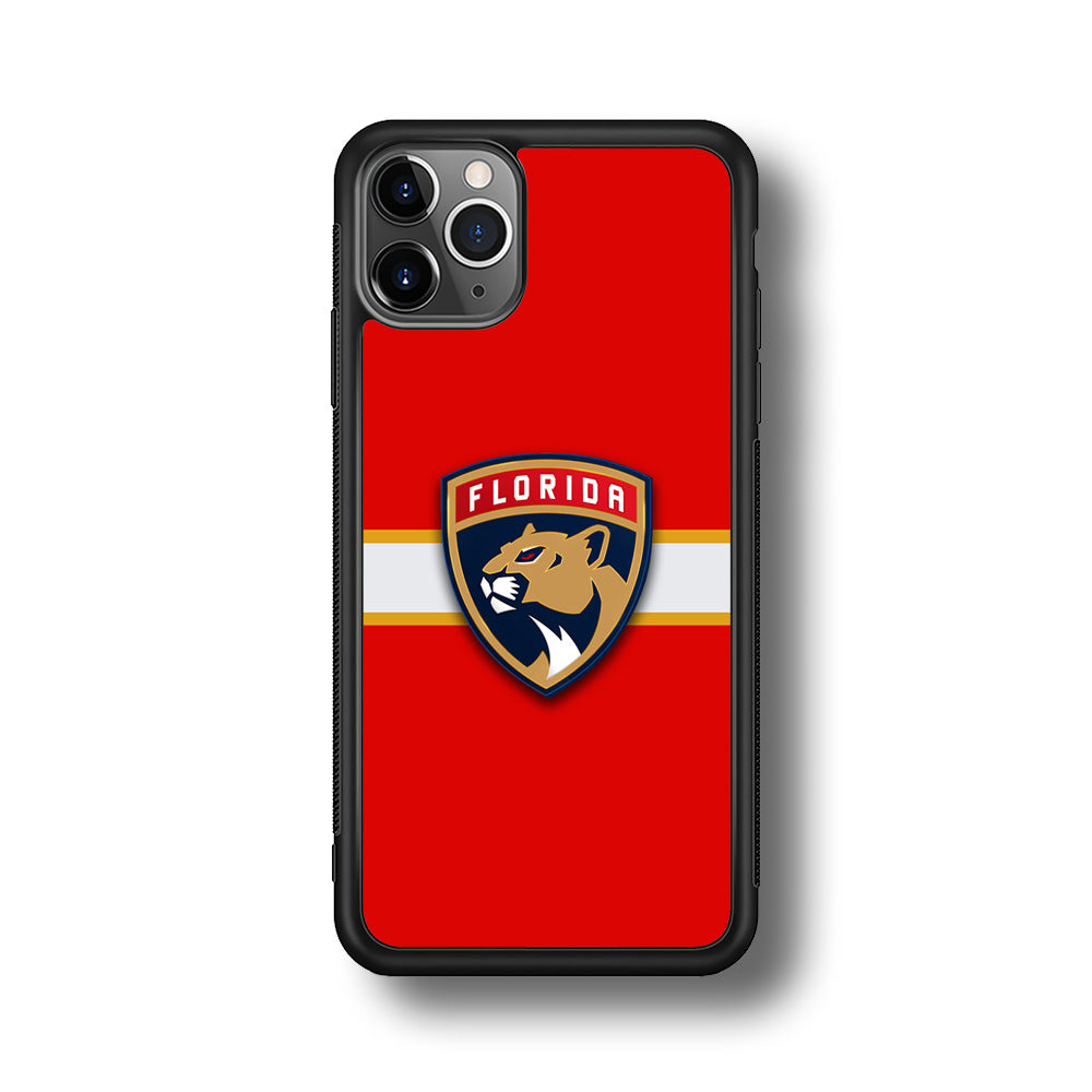 Hockey Florida Panthers NHL 002 iPhone 11 Pro Max Case-Phone Case-Rubber Black (2D Case)-Altracase