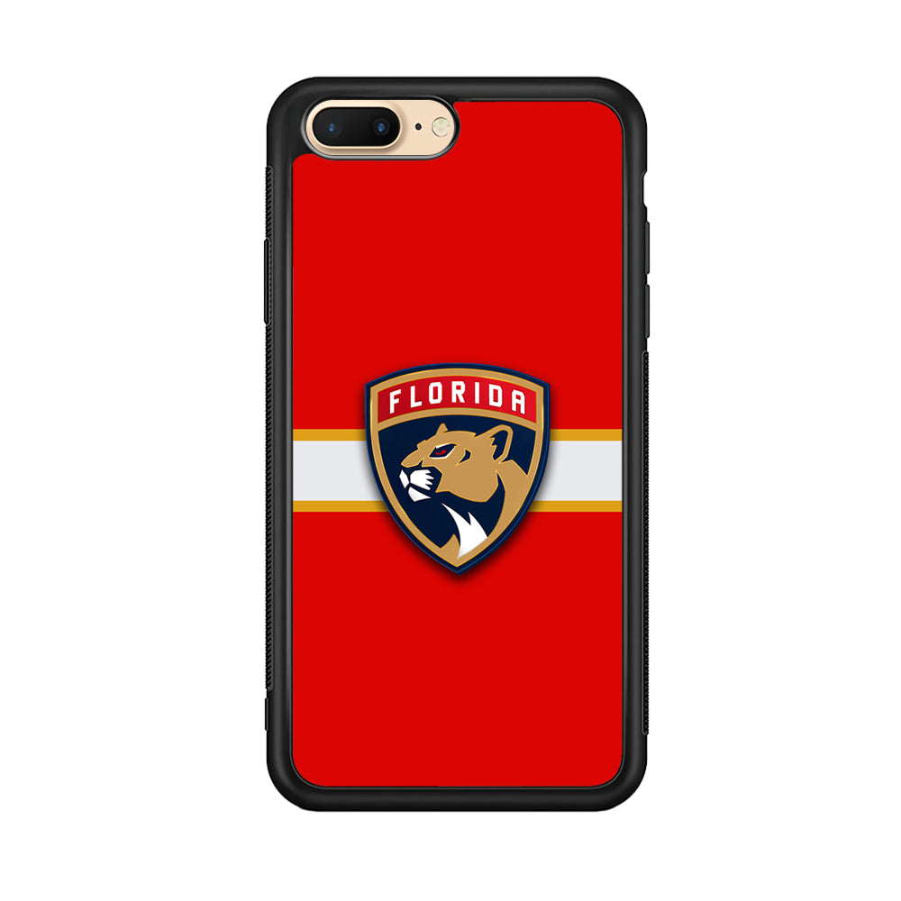 Hockey Florida Panthers NHL 002 iPhone 8 Plus Case-Phone Case-Rubber Black (2D Case)-Altracase