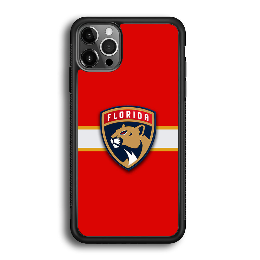Hockey Florida Panthers NHL 002 iPhone 12 Pro Max Case-Phone Case-Rubber Black (2D Case)-Altracase