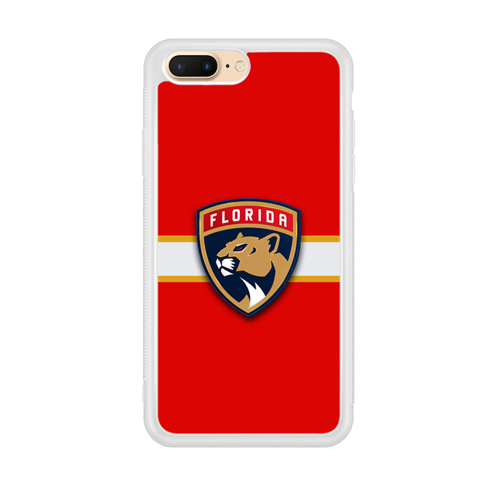 Hockey Florida Panthers NHL 002 iPhone 8 Plus Case-Phone Case-Rubber White (2D Case)-Altracase
