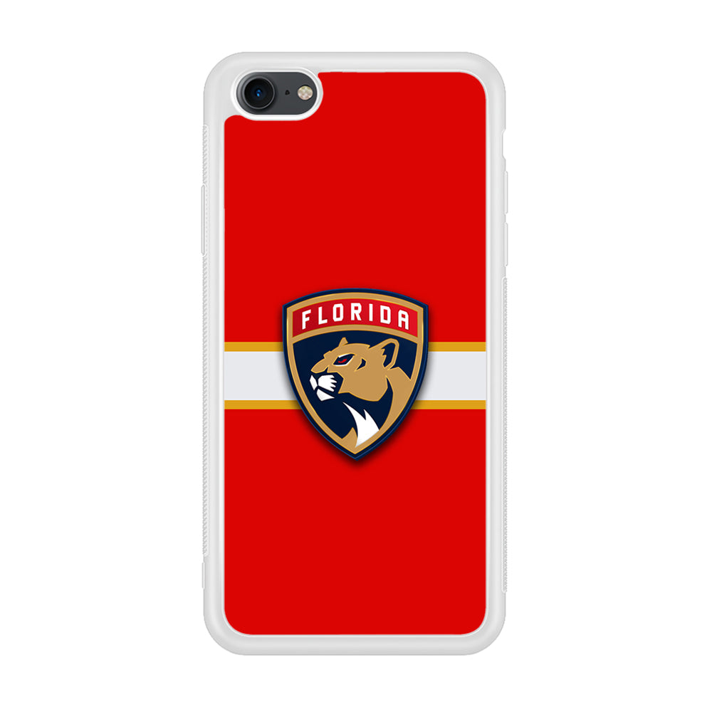 Hockey Florida Panthers NHL 002 iPhone 8 Case-Phone Case-Rubber White (2D Case)-Altracase