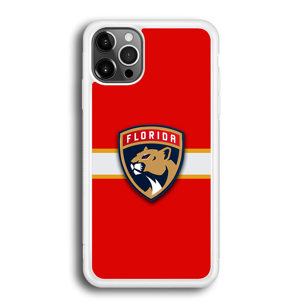 Hockey Florida Panthers NHL 002 iPhone 12 Pro Max Case-Phone Case-Rubber White (2D Case)-Altracase