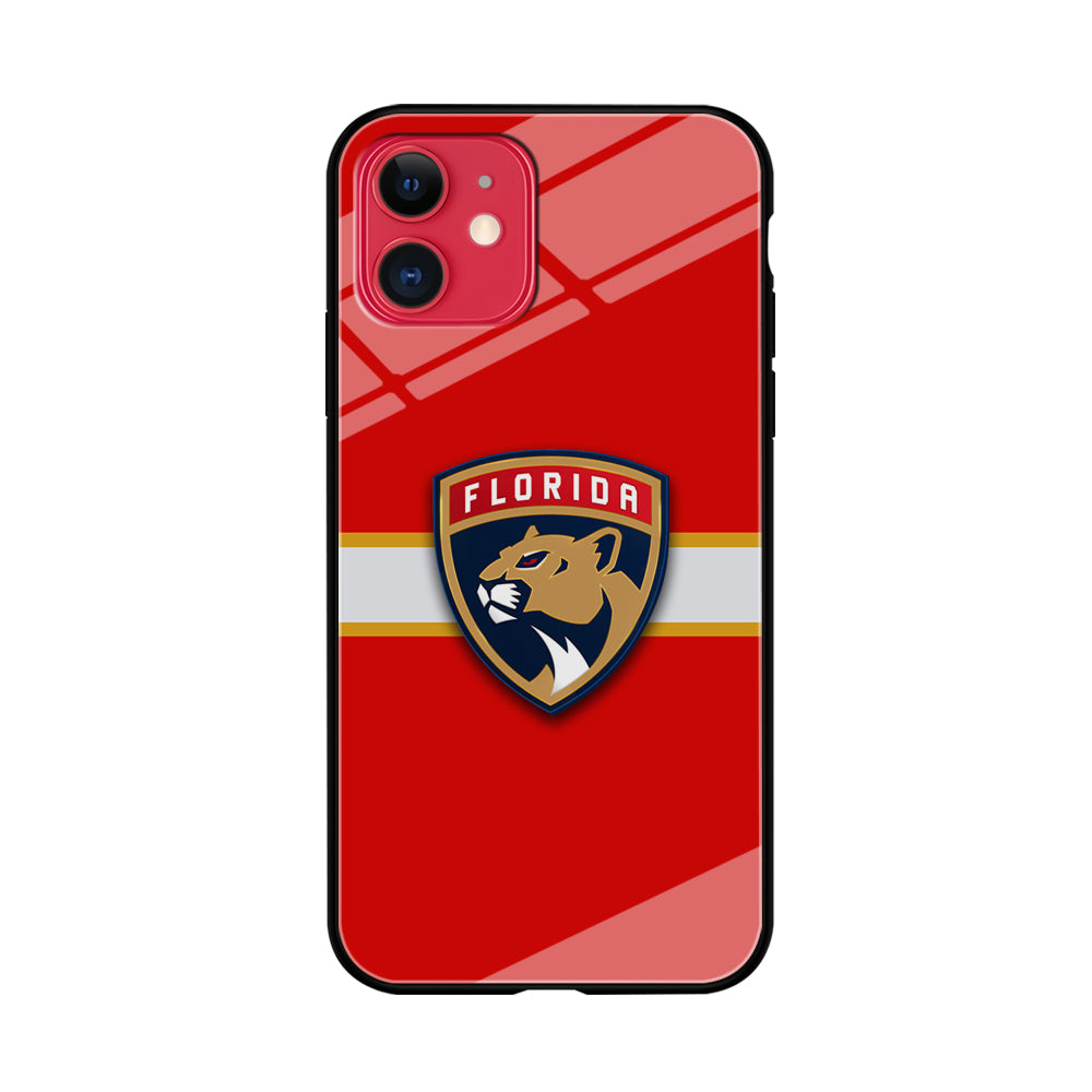 Hockey Florida Panthers NHL 002 iPhone 11 Case-Phone Case-Tempered Glass Case-Altracase