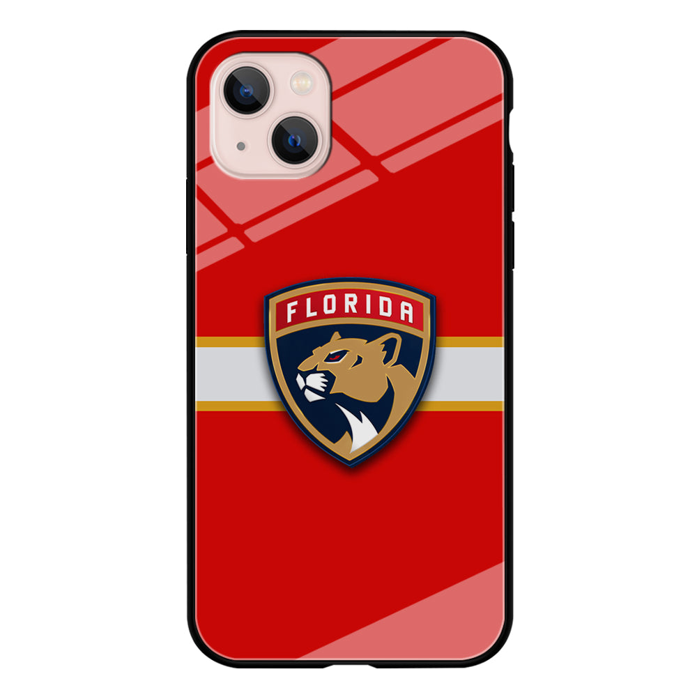 Hockey Florida Panthers NHL 002 iPhone 13 Mini Case-Phone Case-Tempered Glass Case-Altracase