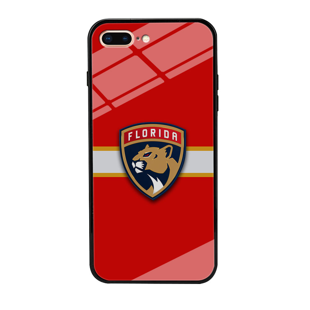 Hockey Florida Panthers NHL 002 iPhone 8 Plus Case-Phone Case-Tempered Glass Case-Altracase