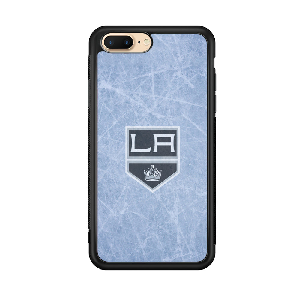 Hockey Los Angeles Kings NHL 001 iPhone 8 Plus Case-Phone Case-Rubber Black (2D Case)-Altracase