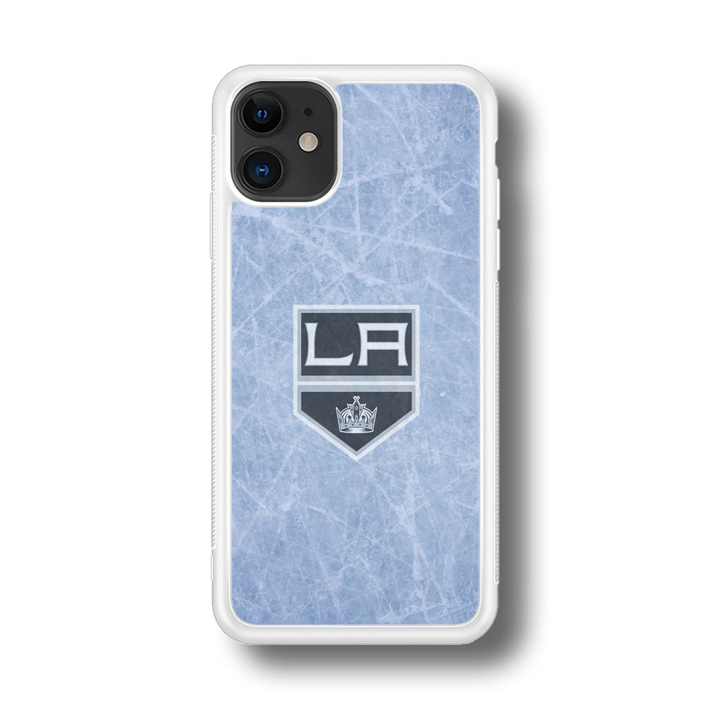 Hockey Los Angeles Kings NHL 001 iPhone 11 Case-Phone Case-Rubber White (2D Case)-Altracase