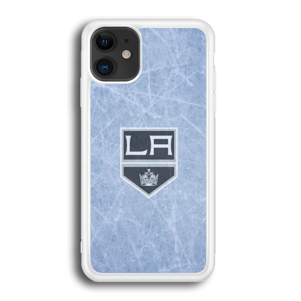 Hockey Los Angeles Kings NHL 001 iPhone 12 Case-Phone Case-Rubber White (2D Case)-Altracase
