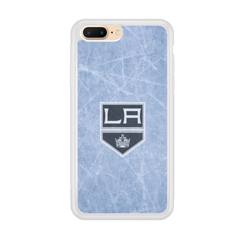 Hockey Los Angeles Kings NHL 001 iPhone 8 Plus Case-Phone Case-Rubber White (2D Case)-Altracase