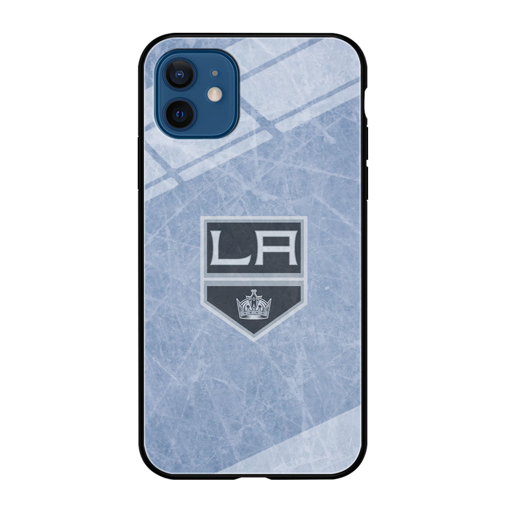 Hockey Los Angeles Kings NHL 001 iPhone 12 Case-Phone Case-Tempered Glass Case-Altracase