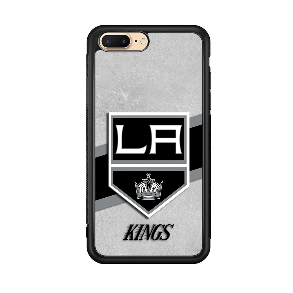 Hockey Los Angeles Kings NHL 002 iPhone 8 Plus Case-Phone Case-Rubber Black (2D Case)-Altracase