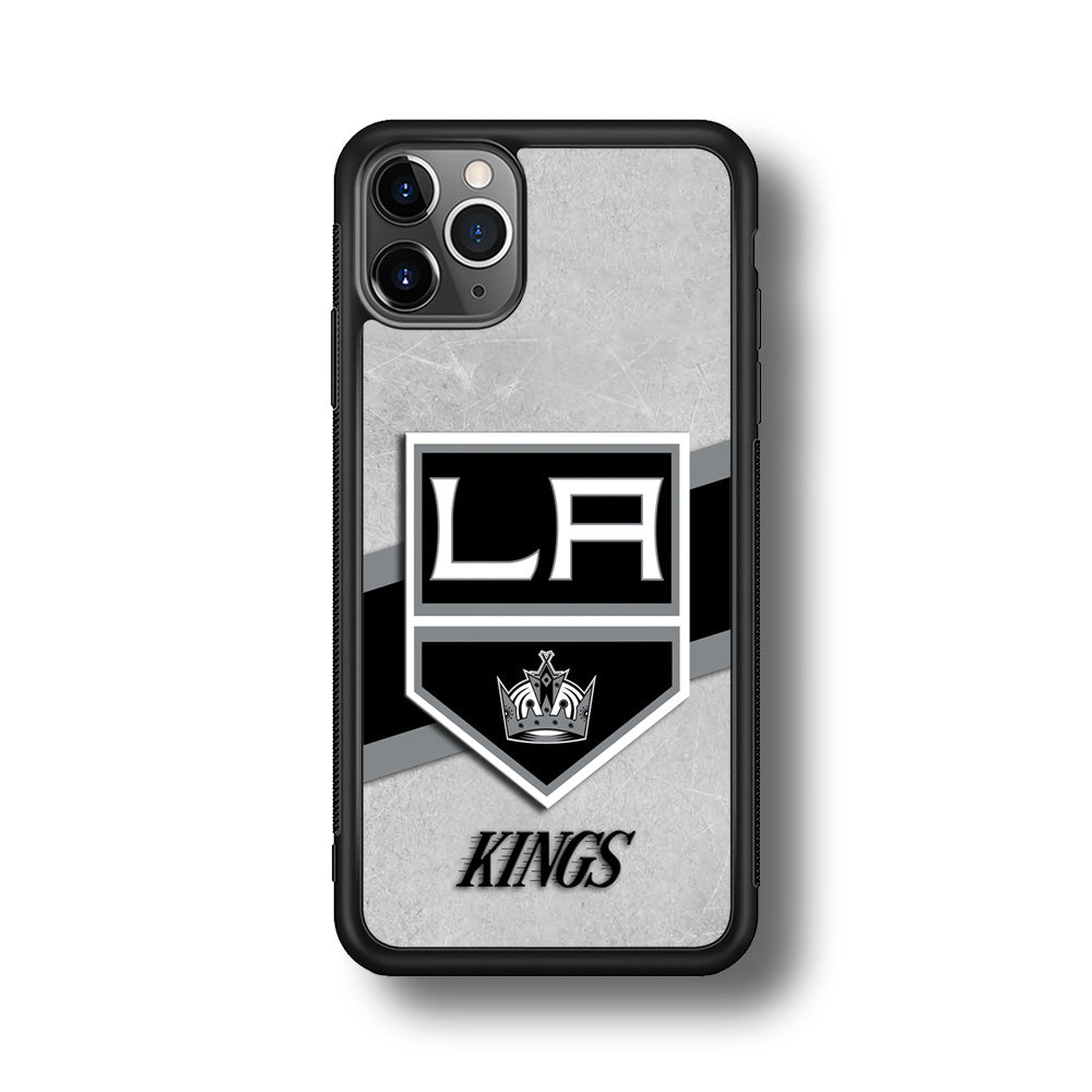 Hockey Los Angeles Kings NHL 002 iPhone 11 Pro Max Case-Phone Case-Rubber Black (2D Case)-Altracase