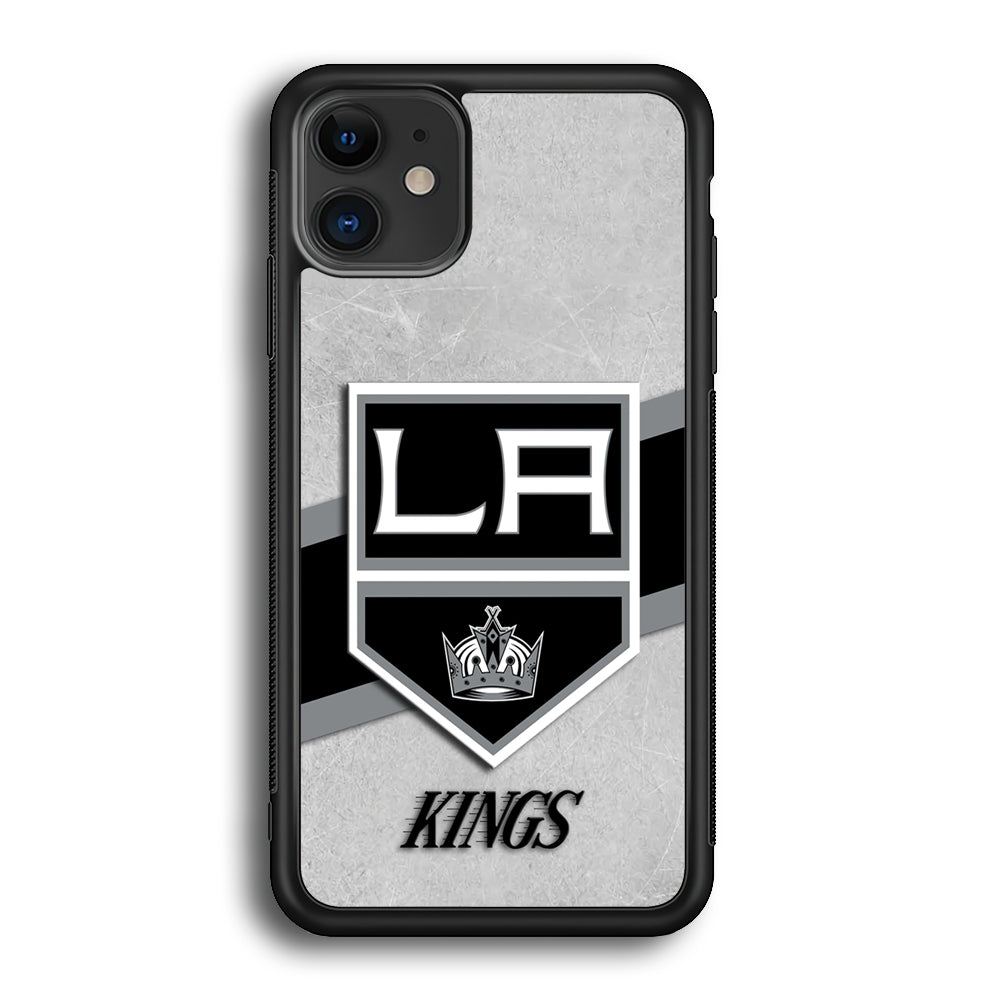 Hockey Los Angeles Kings NHL 002 iPhone 12 Mini Case-Phone Case-Rubber Black (2D Case)-Altracase