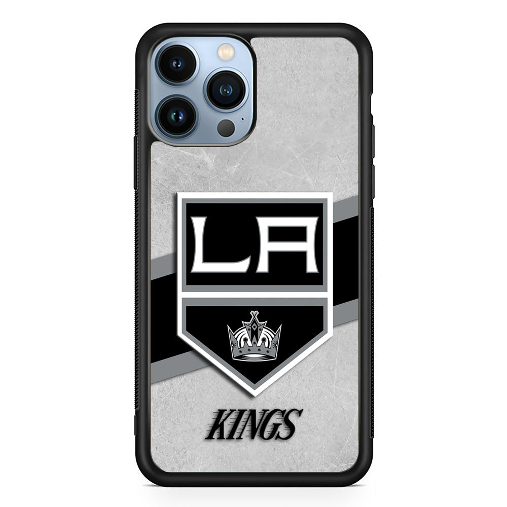 Hockey Los Angeles Kings NHL 002 iPhone 13 Pro Case-Phone Case-Rubber Black (2D Case)-Altracase