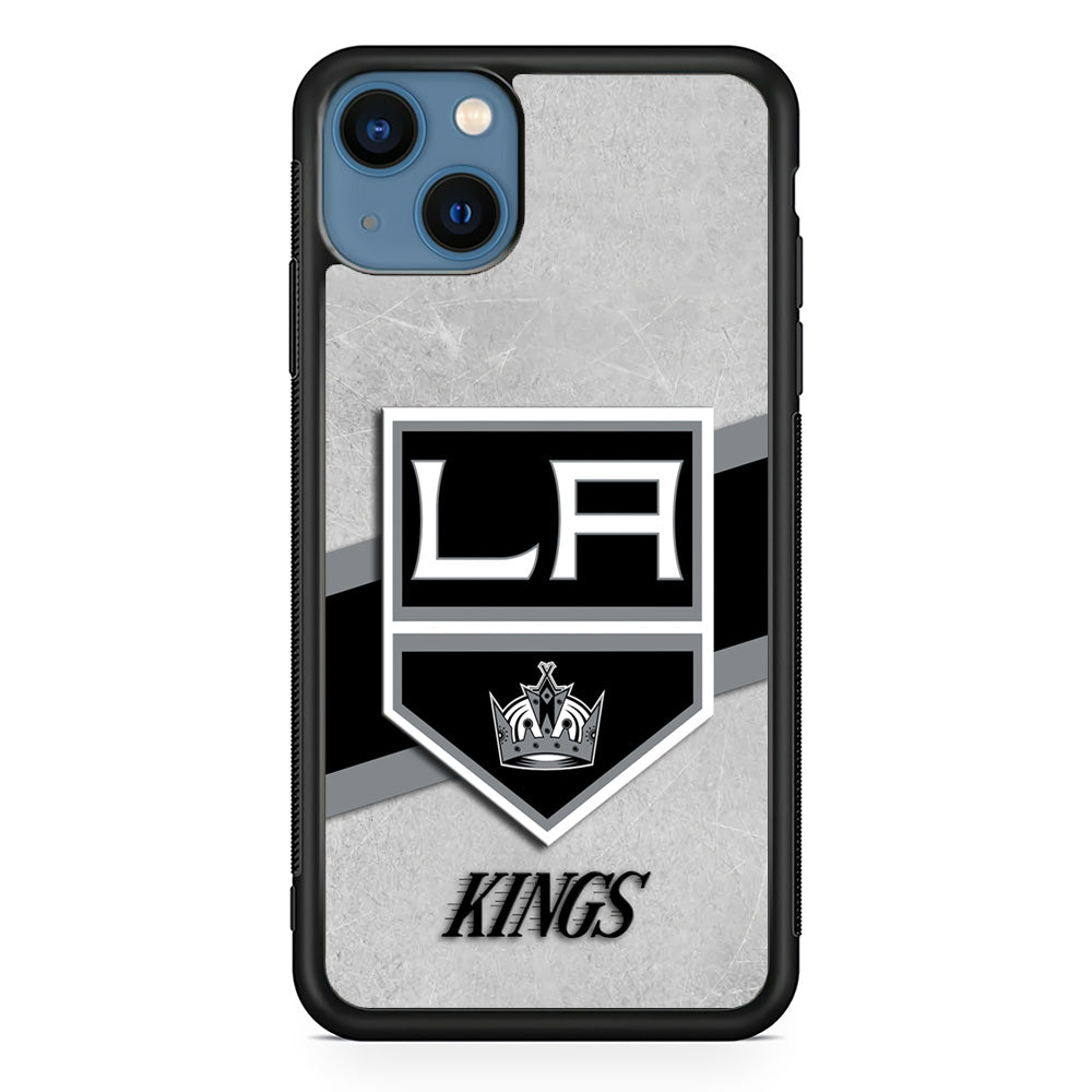 Hockey Los Angeles Kings NHL 002 iPhone 13 Mini Case-Phone Case-Rubber Black (2D Case)-Altracase
