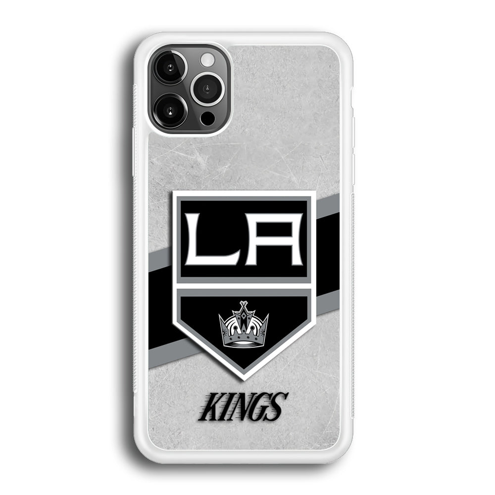 Hockey Los Angeles Kings NHL 002 iPhone 12 Pro Max Case-Phone Case-Rubber White (2D Case)-Altracase