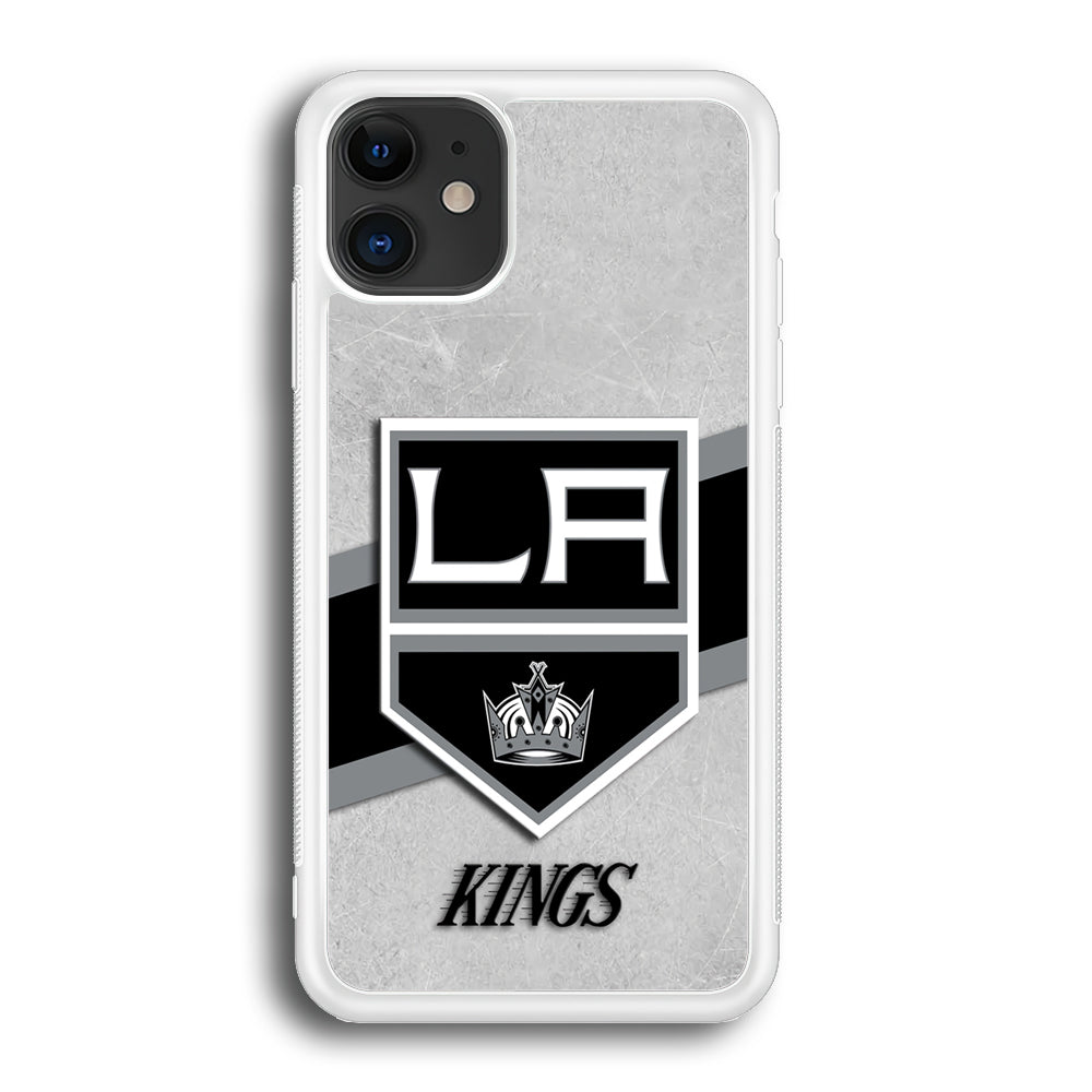 Hockey Los Angeles Kings NHL 002 iPhone 12 Mini Case-Phone Case-Rubber White (2D Case)-Altracase