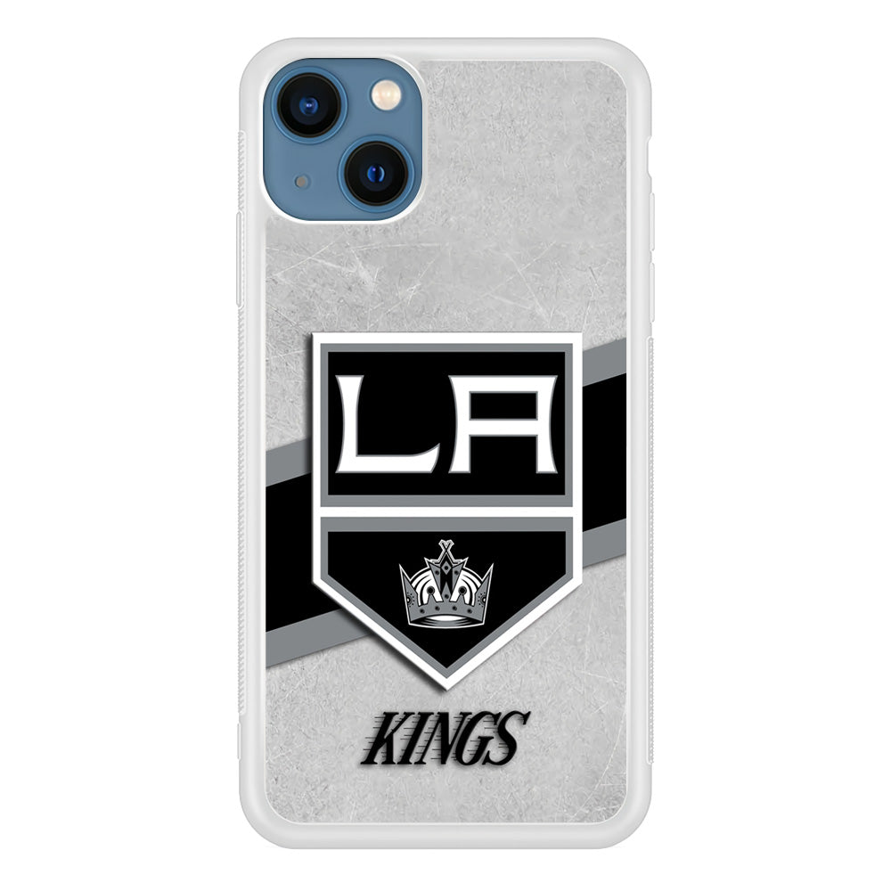 Hockey Los Angeles Kings NHL 002 iPhone 13 Mini Case-Phone Case-Rubber White (2D Case)-Altracase