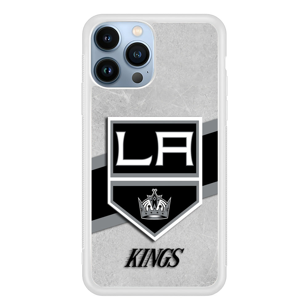 Hockey Los Angeles Kings NHL 002 iPhone 13 Pro Case-Phone Case-Rubber White (2D Case)-Altracase