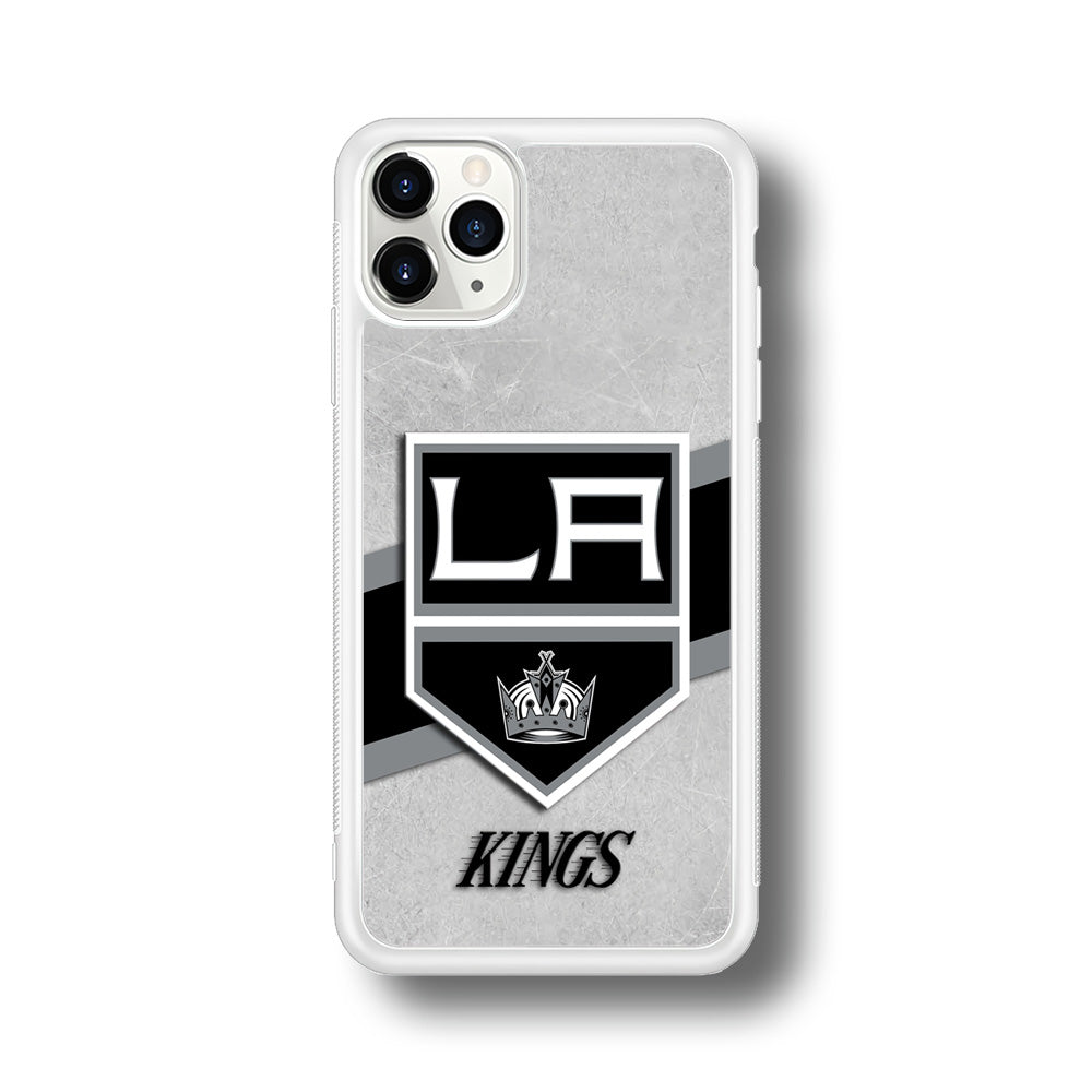 Hockey Los Angeles Kings NHL 002 iPhone 11 Pro Max Case-Phone Case-Rubber White (2D Case)-Altracase