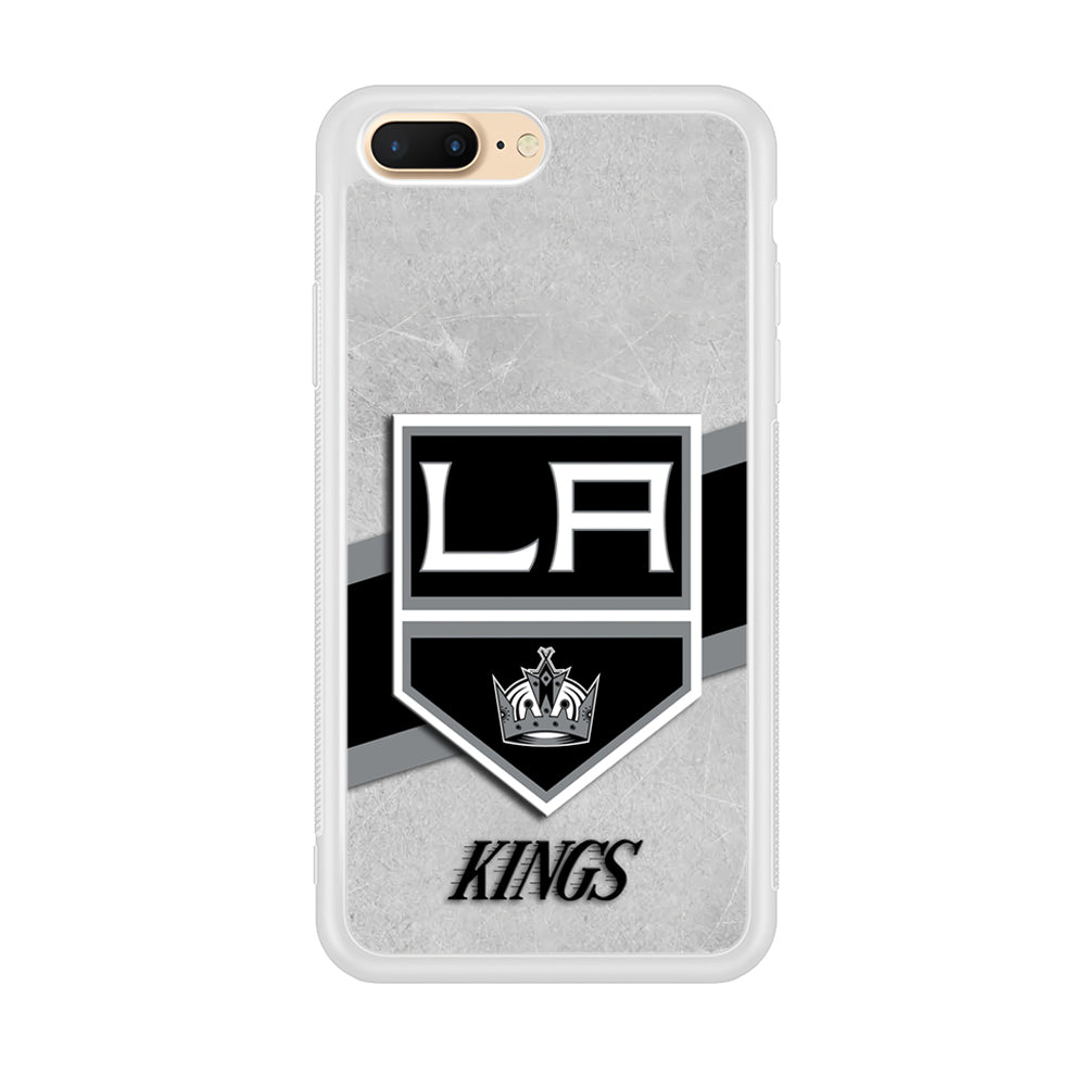 Hockey Los Angeles Kings NHL 002 iPhone 8 Plus Case-Phone Case-Rubber White (2D Case)-Altracase