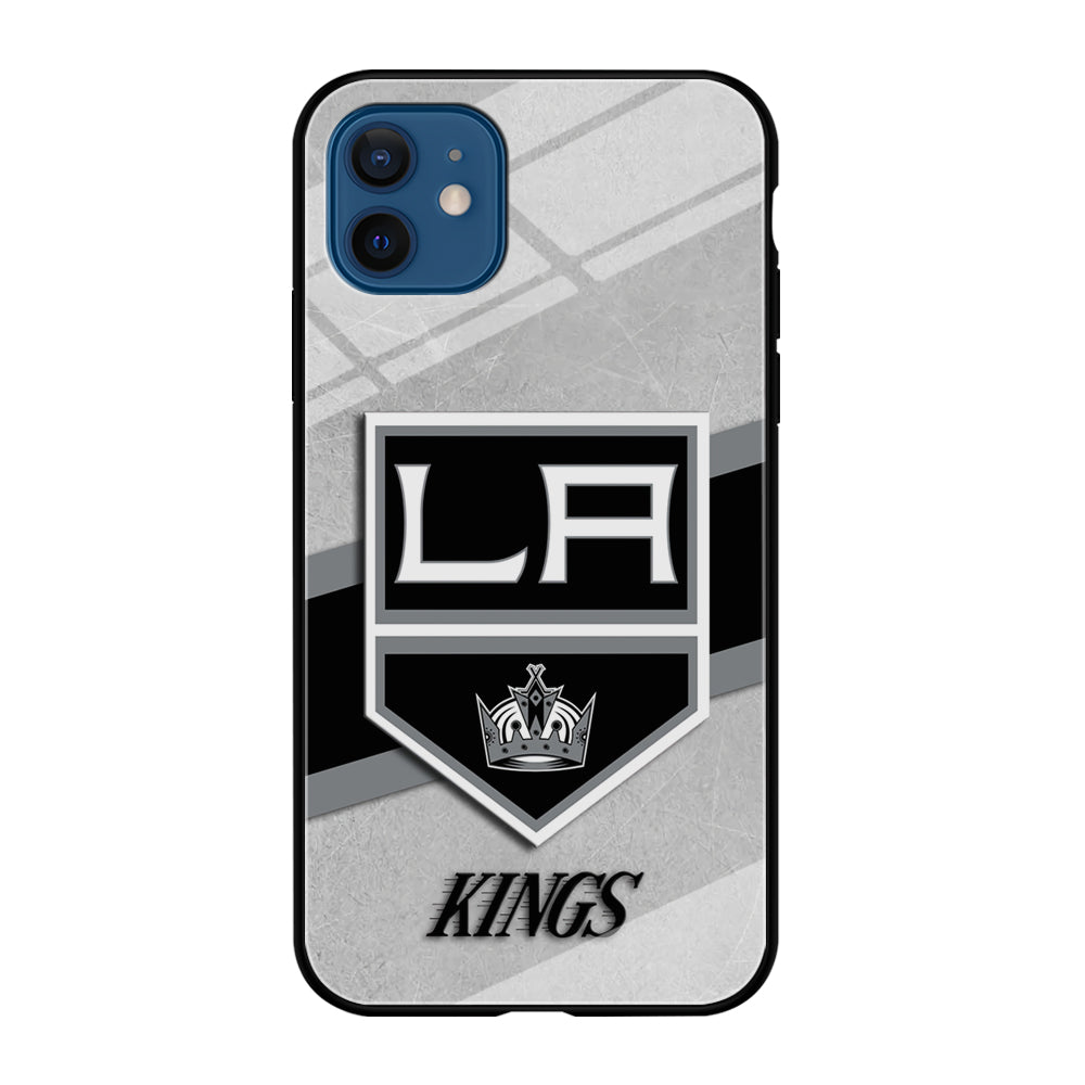 Hockey Los Angeles Kings NHL 002 iPhone 12 Case-Phone Case-Tempered Glass Case-Altracase