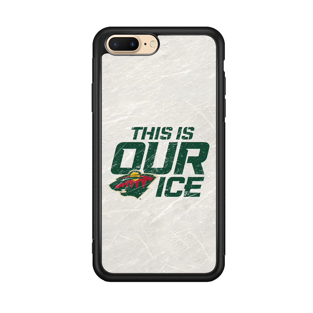 Hockey Minnesota Wild NHL 001 iPhone 8 Plus Case-Phone Case-Rubber Black (2D Case)-Altracase