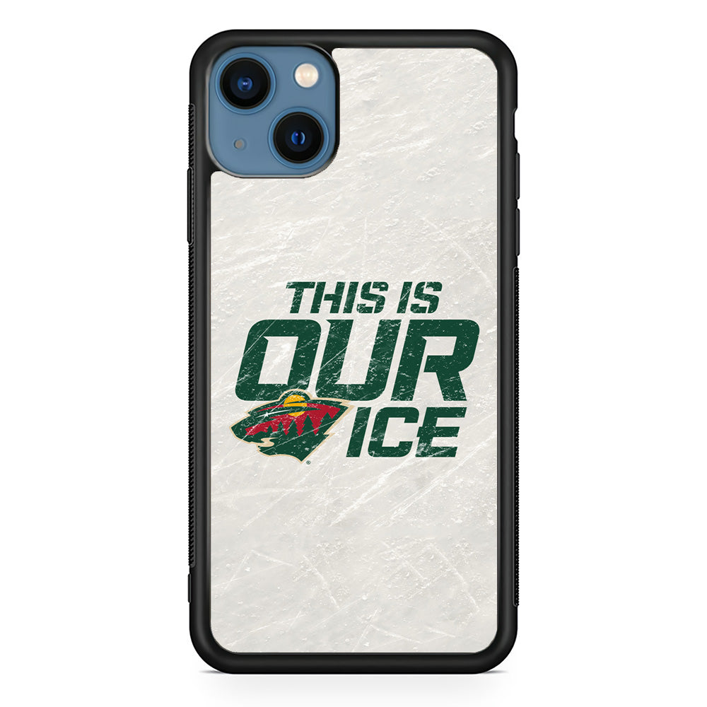 Hockey Minnesota Wild NHL 001 iPhone 13 Case-Phone Case-Rubber Black (2D Case)-Altracase