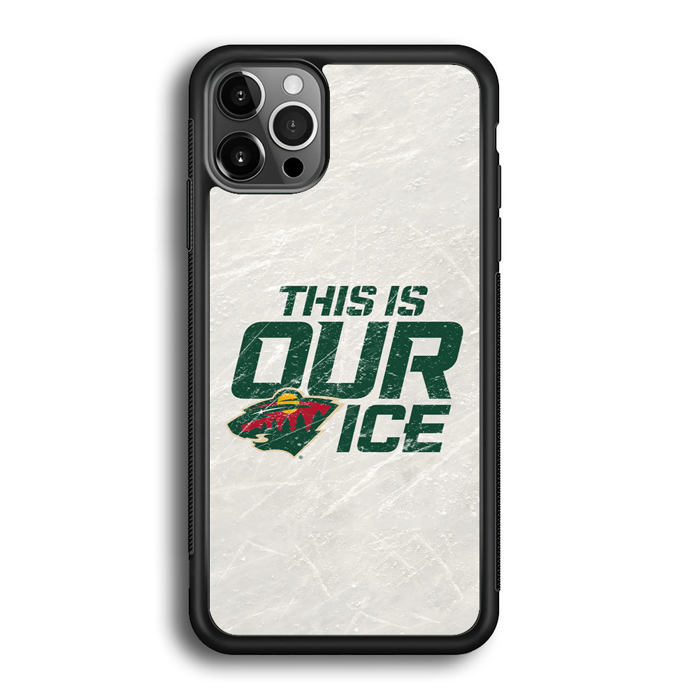 Hockey Minnesota Wild NHL 001 iPhone 12 Pro Max Case-Phone Case-Rubber Black (2D Case)-Altracase