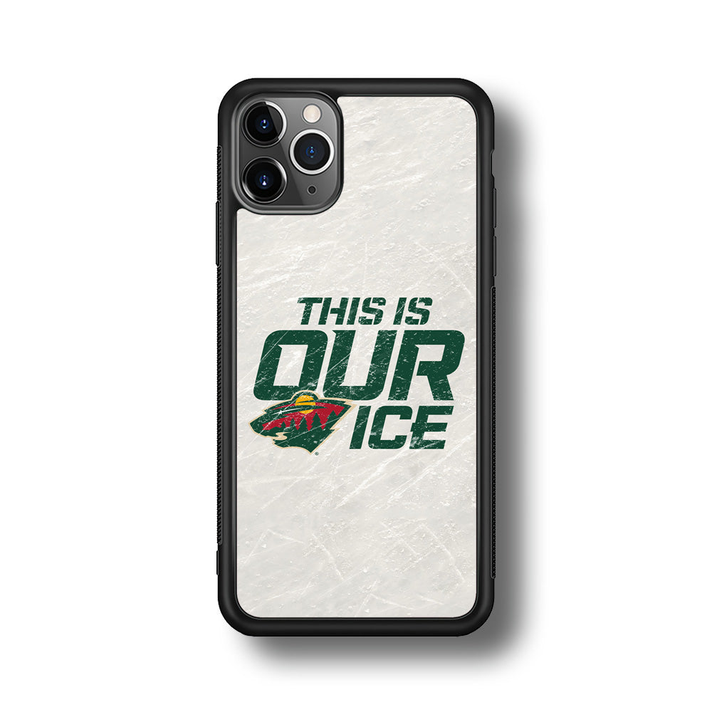 Hockey Minnesota Wild NHL 001 iPhone 11 Pro Max Case-Phone Case-Rubber Black (2D Case)-Altracase