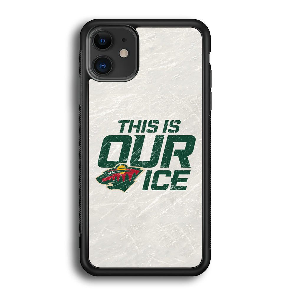 Hockey Minnesota Wild NHL 001 iPhone 12 Mini Case-Phone Case-Rubber Black (2D Case)-Altracase